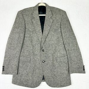 Circle S Western Blazer Sports Coat Size 42R Wool Silk Blend Gray Two Button